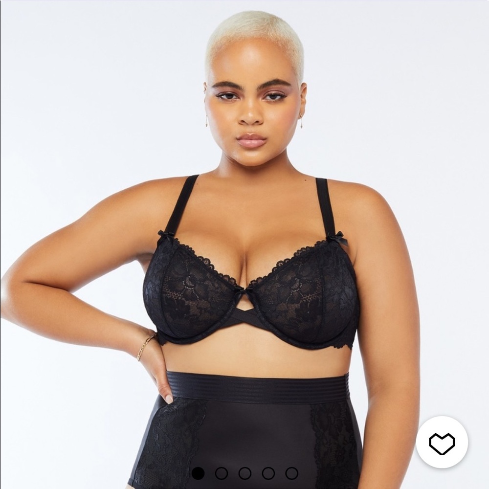 Savage Fenty black lace bra *new* 42DDD